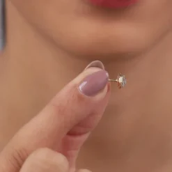 Gold Bloom Lab Grown Diamond Studs