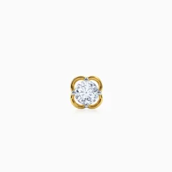 Gold Bloom Luxe Lab Grown Diamond Nose Pin