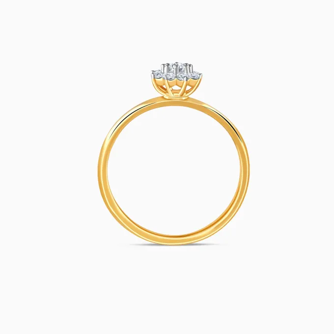Gold Blooming Grace Lab Grown Diamond Ring