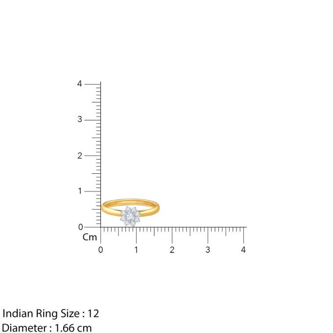 Gold Blooming Grace Lab Grown Diamond Ring