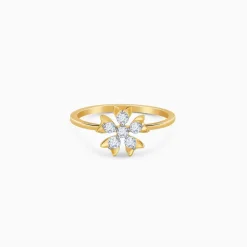 Gold Blooming Lab Grown Diamond Ring