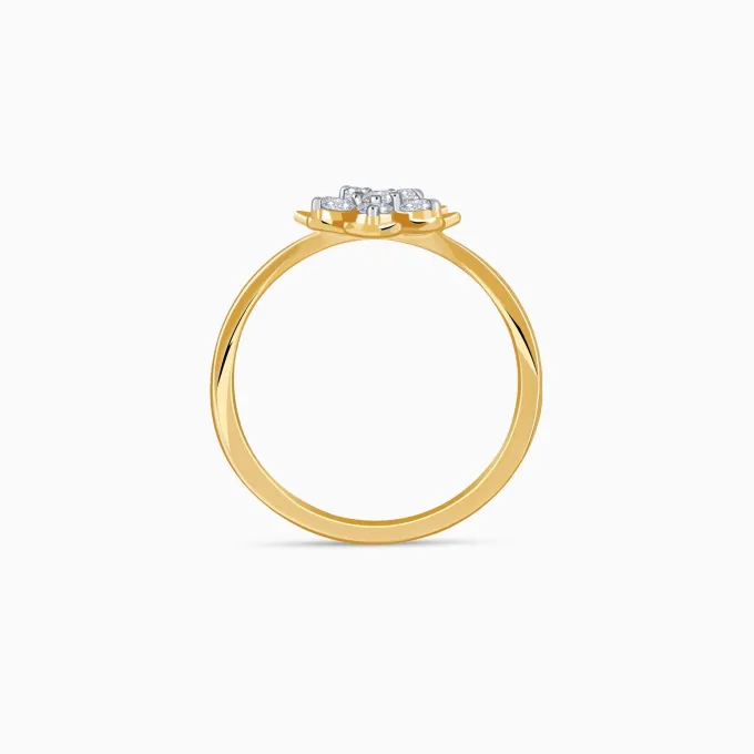 Gold Blooming Lab Grown Diamond Ring