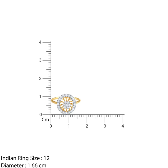 Gold Bloomwheel Lab Grown Diamond Ring