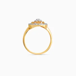 Gold Bloomwheel Lab Grown Diamond Ring