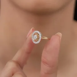 Gold Bloomwheel Lab Grown Diamond Ring