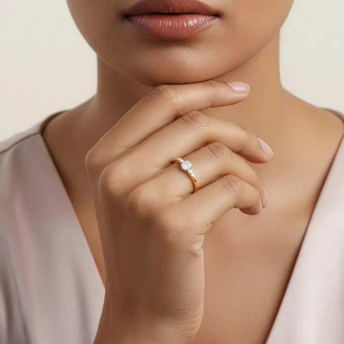 Gold Blossera Lab Grown Diamond Ring