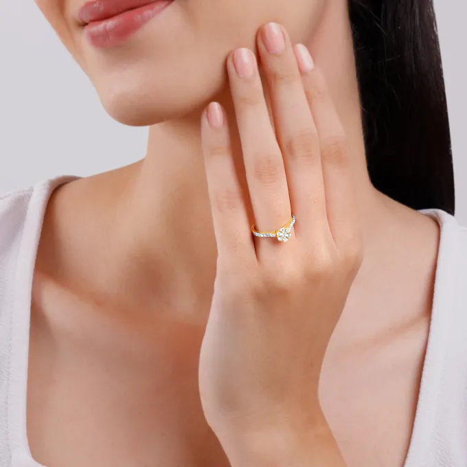 Gold Blossom Radiance Diamond Ring