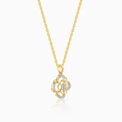 Gold Blossom Twist Lab Grown Diamond