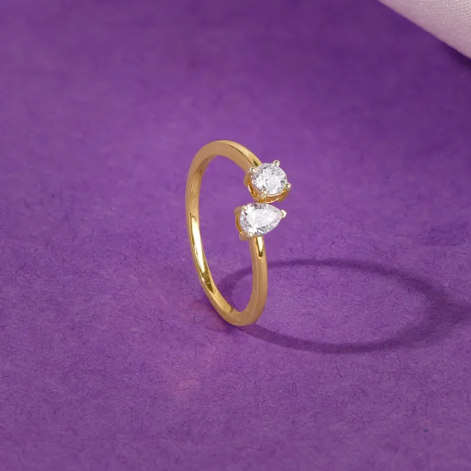 Gold Bonded Souls Lab Grown Diamond Ring