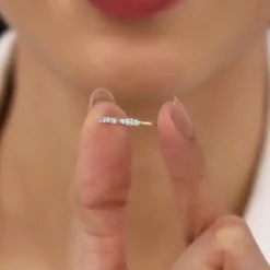 Gold Bow Diamond Ring