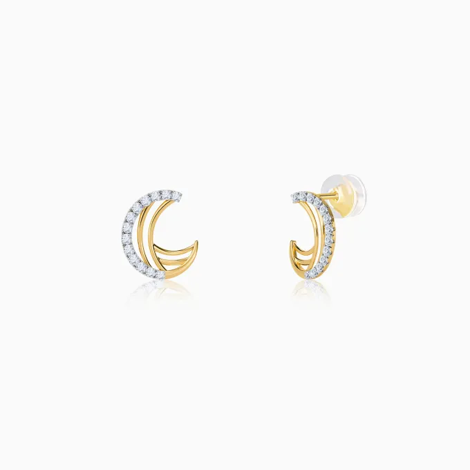 Gold Brigitte Lab Grown Diamond Earrings