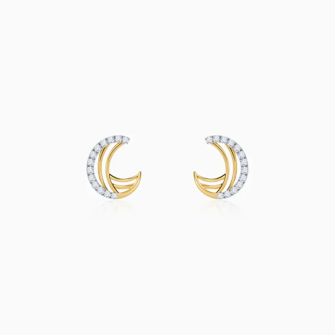 Gold Brigitte Lab Grown Diamond Earrings