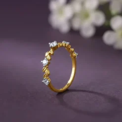 Gold Canopy Lab Grown Diamond Ring