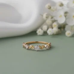 Gold Canopy Lab Grown Diamond Ring