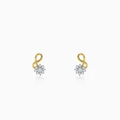 Gold Celest Lab Grown Diamond Earrings