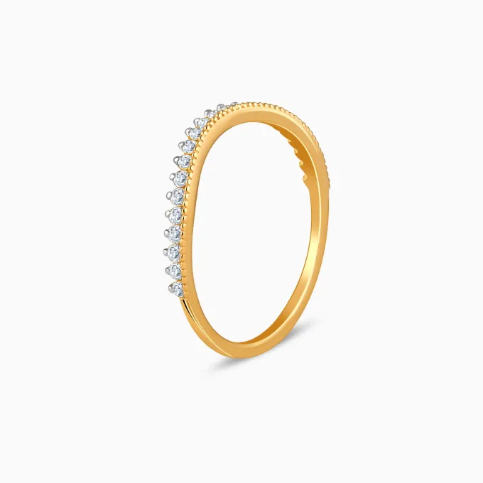 Gold Celeste Bezel Lab Grown Diamond Ring