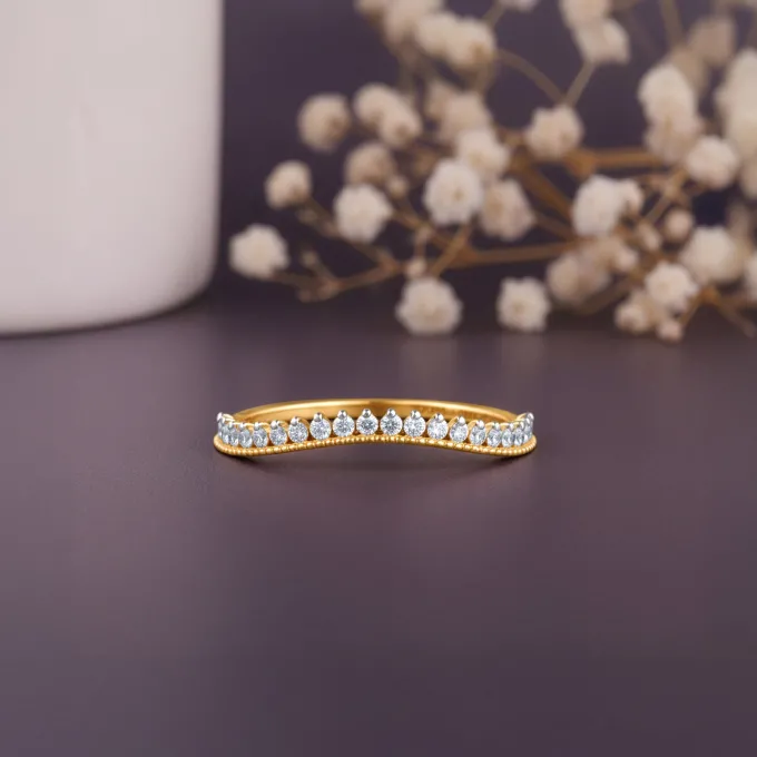 Gold Celeste Bezel Lab Grown Diamond Ring