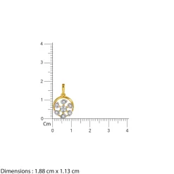 Gold Celeste Circle Lab Grown Diamond Pendant