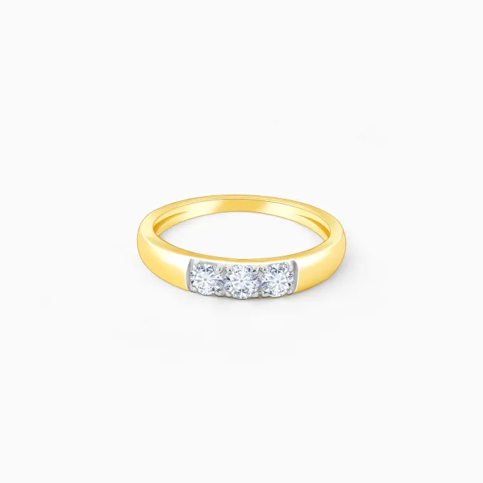 Gold Celestial Radiance Diamond Ring