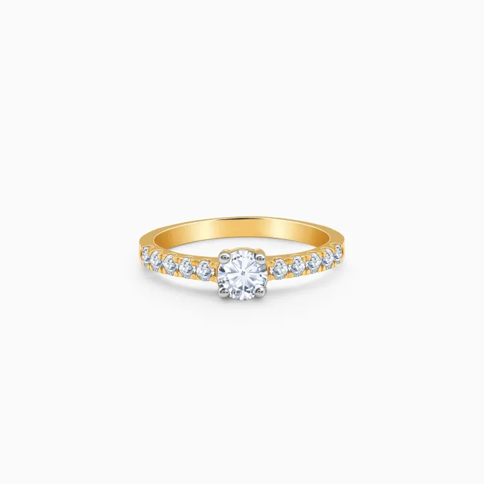 Gold Ceres Solitaire Lab Grown Diamond Ring