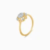 Gold Chakra Lab Grown Diamond Ring