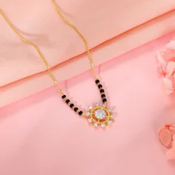 Gold Chandramukhi Lab Grown Diamond Mangalsutra