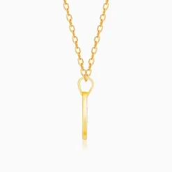 Gold Charming Drop Diamond Pendant