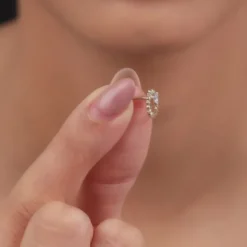 Gold Circling Lab Grown Diamond Studs