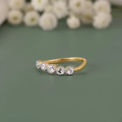 Gold Classic Bezel Lab Grown Diamond Ring