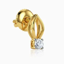 Gold Classic Drip Lab Grown Diamond Studs