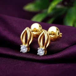 Gold Classic Drip Lab Grown Diamond Studs