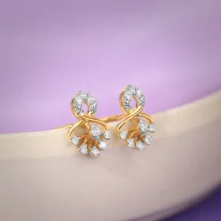 Gold Classic Gleam Lab Grown Diamond Earrings