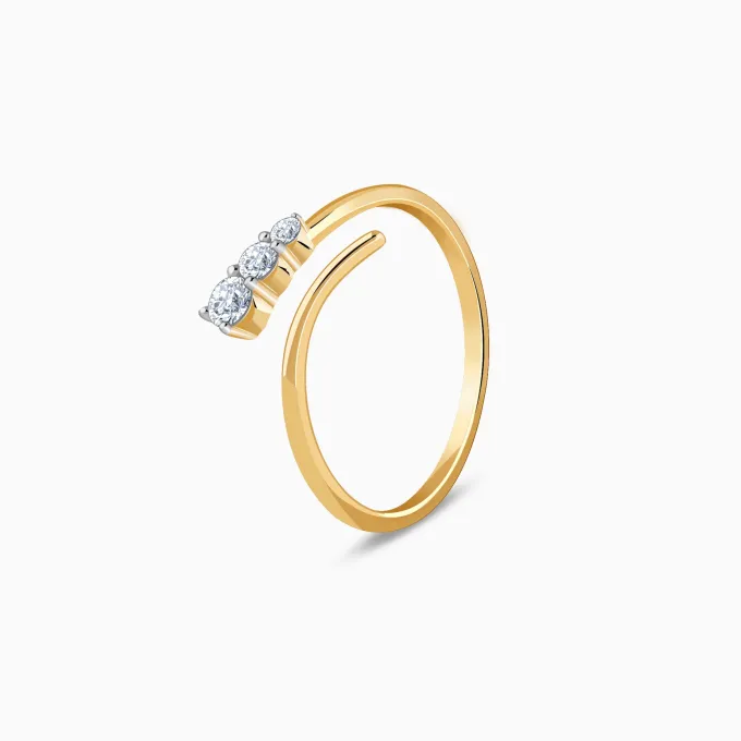 Gold Classic Line Lab Grown Diamond Ring