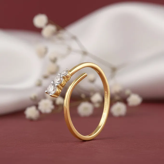 Gold Classic Line Lab Grown Diamond Ring