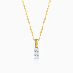 Gold Classic Line Lab Grown Diamond Pendant