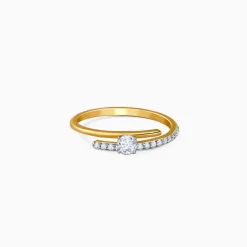 Gold Classic Path Lab Grown Diamond Ring (Size 12)