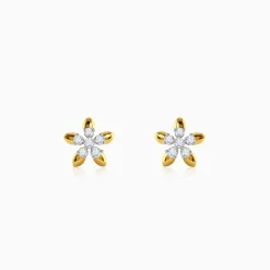 Gold Comet Busters Lab Grown Diamond Earrings