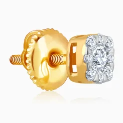Gold Cosmic Star Lab Grown Diamond Earrings