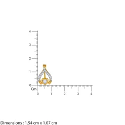 Gold Crocus Love Lab Grown Diamond Pendant