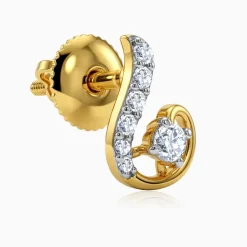 Gold Cute Shine Lab Grown Diamond Earrings