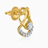 Gold Dancing Grace Lab Grown Diamond Earrings