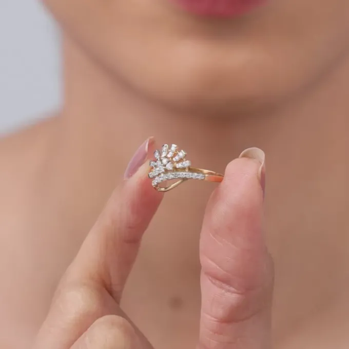 Gold Dawnlight Lab Grown Diamond Ring