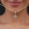 Gold Dazzling Diamond Pendant