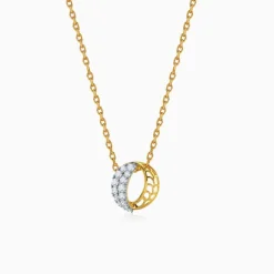 Gold Delphine Lab Grown Diamond Pendant