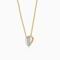 Gold Delphine Lab Grown Diamond Pendant
