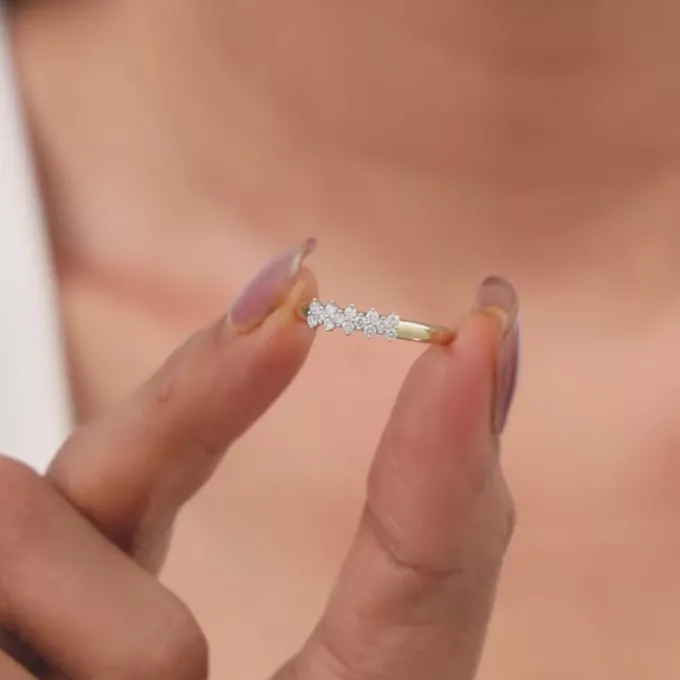 Gold Dew Shine Lab Grown Diamond Ring