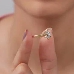 Gold Dewkiss Lab Grown Diamond Ring