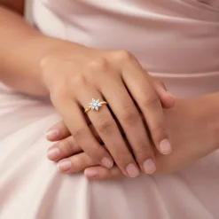 Gold Dewkiss Lab Grown Diamond Ring