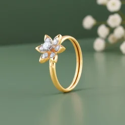 Gold Dewkiss Lab Grown Diamond Ring