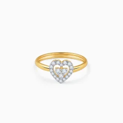 Gold Dil Lab Grown Diamond Ring